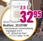 Wandfarbe „SELECTION“ im Angebot bei Hornbach in Worms Wandfarbe „SELECTION“ Angebote bei Hornbach Worms für 32,95 €
