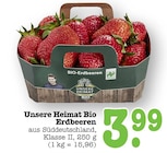 Bio Erdbeeren im Angebot bei E center in Oberursel Bio Erdbeeren Angebote von Unsere Heimat Bio bei E center Oberursel für 3,99 €