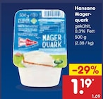 Aktuelle Quark Angebote bei Netto Marken-Discount in Hannover Aktuelles Magerquark Angebot bei Netto Marken-Discount in Hannover ab 1,19 €