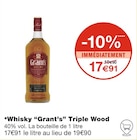 Whisky Triple Wood - Grant’s en promo chez Monoprix Troyes à 17,91 €