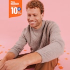 La Halle Pessines - Promo Pull col rond manches longues beige homme Promo Pull col rond manches longues beige homme à 10,00 € dans le catalogue La Halle à Pessines