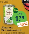 Bio-Kokosmilch im tegut Prospekt Bio-Kokosmilch von Alnatura im aktuellen tegut Prospekt für 1,79 €
