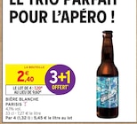 BIÈRE BLANCHE - PARISIS - Intermarché BIÈRE BLANCHE - PARISIS à 7,20 € dans le catalogue Intermarché