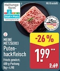 MEINE METZGEREI Putenhackfleisch Angebote bei ALDI Nord Wilhelmshaven für 1,99 €