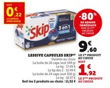 Lessive Capsules - Skip - Super U à Rouen Lessive Capsules - Skip en promo chez Super U Rouen à 1,92 €