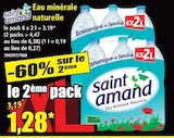 Eau minérale naturelle - Saint Amand en promo chez Norma Strasbourg à 1,28 €