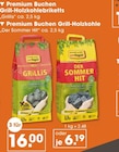 Premium Buchen Grill-Holzkohlebriketts oder Premium Buchen Grill-Holzkohle Angebote von proFagus bei V-Markt Augsburg für 6,19 €