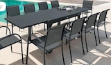 Table extensible Piazza aluminium 10 places - HESPÉRIDE à 379,00 € dans le catalogue Maxi Bazar