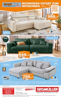 Sitzmöbel im aktuellen Segmüller Prospekt (Offenbach (Main)) Sitzmöbel im Segmüller Prospekt "100 Jahre Jubiläumsfinale bei Segmüller" mit 40 Seiten (Offenbach (Main))