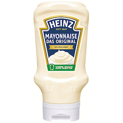 Tomatenketchup, Mayonnaise oder Pommes Frites Sauce