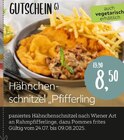 GUTSCHEIN Hähnchenschnitzel „Pfifferling“ im Angebot bei XXXLutz Möbelhäuser in Nordhorn GUTSCHEIN Hähnchenschnitzel „Pfifferling“ Angebote bei XXXLutz Möbelhäuser Nordhorn für 8,50 €