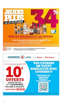 Catalogue Super U de la semaine 44, "Super U", page 2, 21/10/2025 - 02/11/2025 Prospectus Super U en cours, "Super U", page 2 sur 28