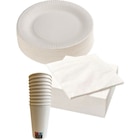 SUR TOUTE LA VAISSELLE À JETER BLANCHE : ASSIETTES, SERVIETTES ET GOBELETS - CARREFOUR HOME en promo chez Carrefour Garges-lès-Gonesse