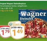 Steinofenpizza im Angebot bei GLOBUS in Oberhausen Steinofenpizza Angebote von Original Wagner bei GLOBUS Oberhausen für 1,49 €