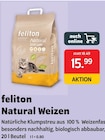 Natural Weizen Natürliche Klumpstreu Angebote von feliton bei DAS FUTTERHAUS Kaufbeuren für 15,99 €