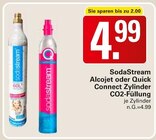 Alcojet oder Quick Connect Zylinder CO2-Füllung Angebote von SodaStream bei WEZ Bad Oeynhausen für 4,99 €