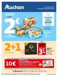 Catalogue Auchan à Vandœuvre-lès-Nancy, avec 40 pages Prospectus Auchan à Vandœuvre-lès-Nancy, "Auchan", 40 pages, 21/09/2022 - 27/09/2022