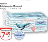 Toilettenpapier Megapack Angebote von natuvell bei GLOBUS Jena für 7,49 €