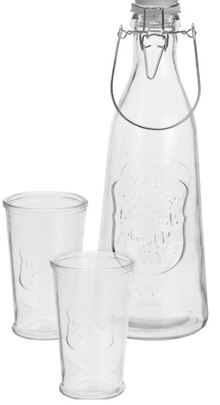 Trinkgläser-Set mit Flasche bei Jawoll in Mönchengladbach Trinkgläser-Set mit Flasche im Angebot bei Jawoll Mönchengladbach für 4,99 €