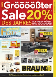 BRAUN Möbel-Center Prospekt: "Gröööößter Sale des Jahres!", 20 Seiten, 30.07.2025 - 26.08.2025