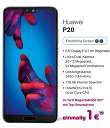 Huawei P20 bei A-Team Mobilfunk-Concept GmbH in Bergisch Gladbach Huawei P20 im Angebot bei A-Team Mobilfunk-Concept GmbH Bergisch Gladbach für 1,00 €