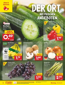 Bio Bananen im Netto Marken-Discount Prospekt "Aktuelle Angebote" mit 49 Seiten (Bochum)