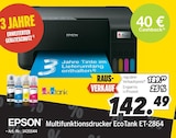 Multifunktionsdrucker EcoTank ET-2864 im Angebot bei MEDIMAX in Oberhausen Multifunktionsdrucker EcoTank ET-2864 Angebote von EPSON bei MEDIMAX Oberhausen für 142,49 €