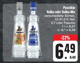 Vodka oder Vodka-Mix Angebote von Puschkin bei EDEKA Bayreuth für 6,49 €