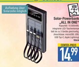 Solar-Powerbank im Angebot bei EDEKA in Augsburg Solar-Powerbank Angebote bei EDEKA Augsburg für 14,99 €