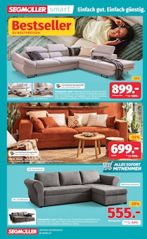 Couch im aktuellen Segmüller Prospekt (München) Couch im Segmüller Prospekt "Zum Glück gibt’s Segmüller - Bestseller zu Bestpreisen" mit 38 Seiten (München)