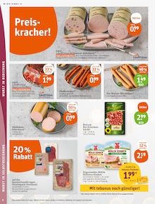 Wurst im tegut Prospekt "tegut… gute Lebensmittel" mit 31 Seiten (Augsburg)