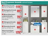 Aktuelles Bad-Programm Amanda Angebot bei Die Möbelfundgrube in Trier ab 119,99 €