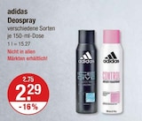 Deospray Angebote von adidas bei V-Markt Augsburg für 2,29 €