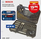 Jeu de perçage et de vissage à queue droite - Bosch en promo chez Screwfix Jeu de perçage et de vissage à queue droite - Bosch dans le catalogue Screwfix
