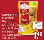 Unsere Goldstücke im Angebot bei EDEKA in Bottrop Unsere Goldstücke Angebote von Coppenrath & Wiese bei EDEKA Bottrop für 1,49 €