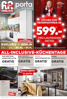 Herd im aktuellen porta Möbel Prospekt (Berlin) Herd im porta Möbel Prospekt "EXKLUSIVE MESSEVORTEILE" mit 2 Seiten (Berlin)