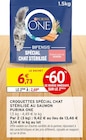 Croquettes spécial chat stérilisé au saumon - PURINA ONE en promo chez Intermarché Poitiers à 2,69 €