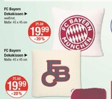 Dekokissen von FC Bayern im aktuellen V-Markt Prospekt für 19,99 €