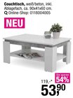 Couchtisch Angebote bei Opti-Wohnwelt Neubrandenburg für 53,90 €