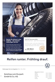 Volkswagen Bad Münder Prospekt der aktuellen Woche, gültig von 01.03.2026 bis 31.05.2026 Aktueller Volkswagen Bad Münder Prospekt "Der Frühling startet mit Power" mit 1 Seite