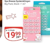 Spa Breeze Systemklingen im Angebot bei GLOBUS in Duisburg Spa Breeze Systemklingen Angebote von Venus bei GLOBUS Duisburg für 19,99 €
