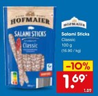Aktuelle Wurst Angebote bei Netto Marken-Discount in Hagen (Stadt der FernUniversität) Aktuelles Salami Sticks Classic Angebot bei Netto Marken-Discount in Hagen (Stadt der FernUniversität) ab 1,69 €