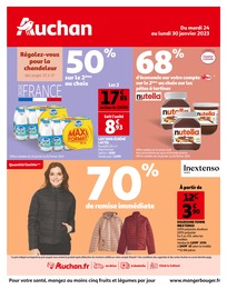 Auchan Hypermarché Catalogue "Auchan", 52 pages, Fontenay-en-Parisis, 24/01/2023 - 30/01/2023 Auchan Hypermarché Catalogue "Auchan", 52 pages, Fontenay-en-Parisis, 24/01/2023 - 30/01/2023