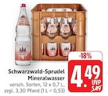 Mineralwasser bei EDEKA im Prospekt "" für 4,49 €