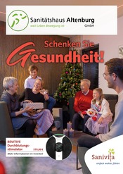 Aktueller Sanitätshaus Altenburg GmbH Sanitätshaus Prospekt in Crimmitschau und Umgebung, "Schenken Sie Gesundheit!" mit 6 Seiten, 13.11.2024 - 31.01.2025