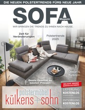 Aktueller külkens+sohn Polstermöbel Möbel & Einrichtung Prospekt in Wetter und Umgebung, "SOFA MAGAZIN" mit 16 Seiten, 01.01.2025 - 15.03.2025