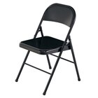 Chaise pliante métal noir - CARREFOUR HOME en promo chez Carrefour Palaiseau à 14,99 €
