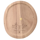 Holzteller im weihnachtlichen Design im aktuellen Ernstings family Prospekt