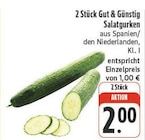 Salatgurken bei nah und gut im Schlettau Prospekt für 2,00 €