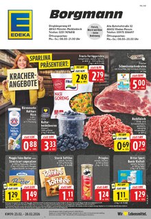 EDEKA Prospekt der Woche "Aktuelle Angebote" Seite 1, 23.02.2026 bis 28.02.2026 für Münster Aktueller EDEKA Prospekt "Aktuelle Angebote" Seite 1 von 24 Seiten für Münster